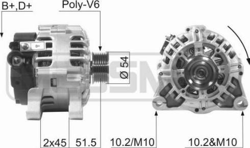 Messmer 210016A - Alternator autospares.lv