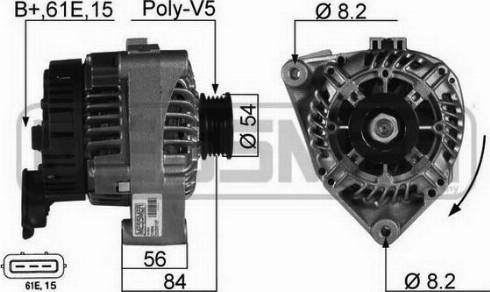 Messmer 210084R - Alternator autospares.lv