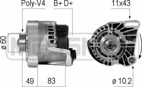 Messmer 210086 - Alternator autospares.lv