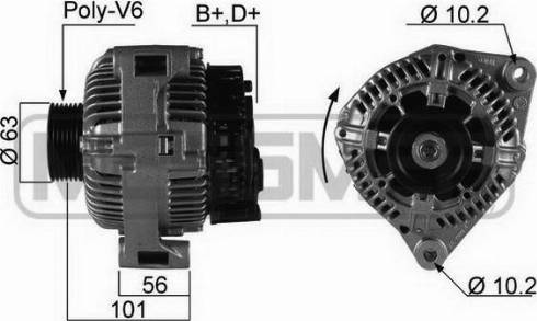 Messmer 210021A - Alternator autospares.lv