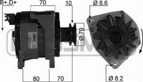 Messmer 210078R - Alternator autospares.lv