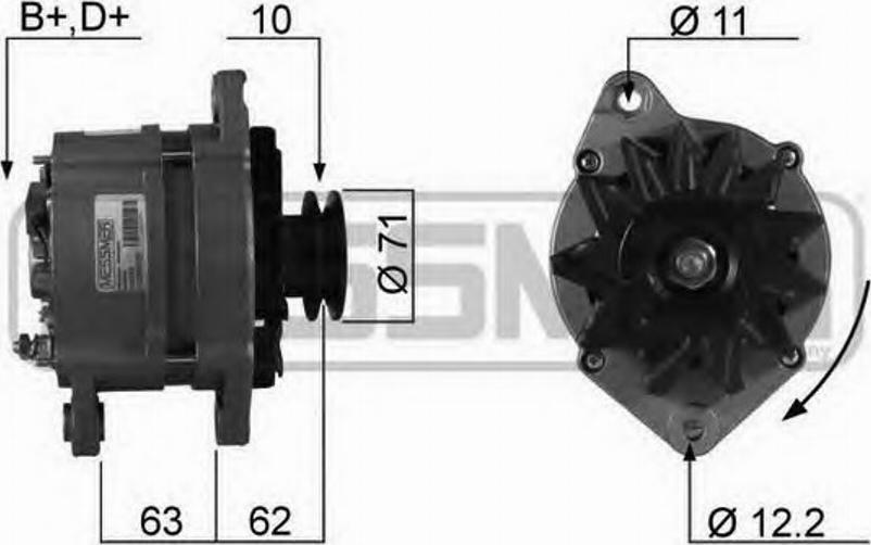 Messmer 210193 - Alternator autospares.lv