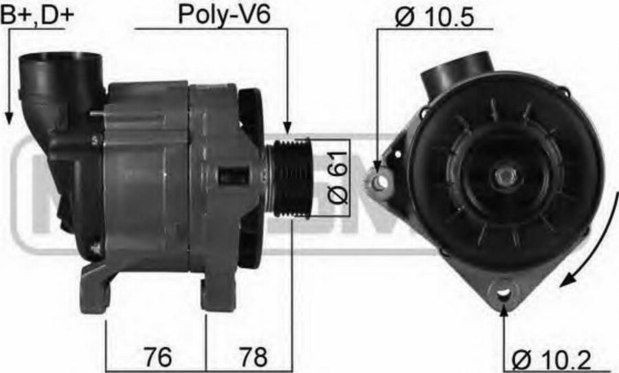 Messmer 210144 - Alternator autospares.lv