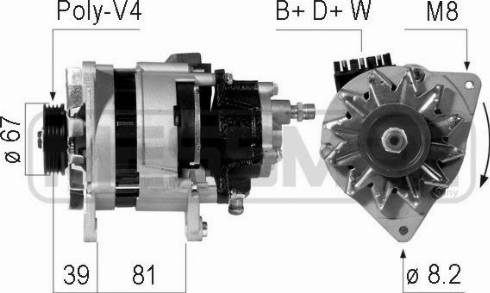 Messmer 210154A - Alternator autospares.lv