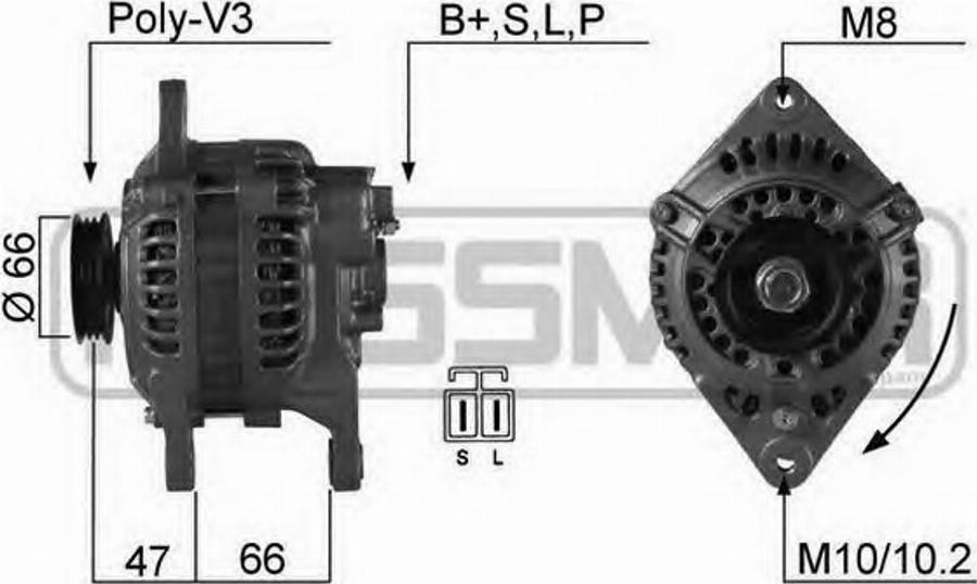 Messmer 210158 - Alternator autospares.lv