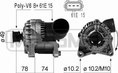 Messmer 210164A - Alternator autospares.lv