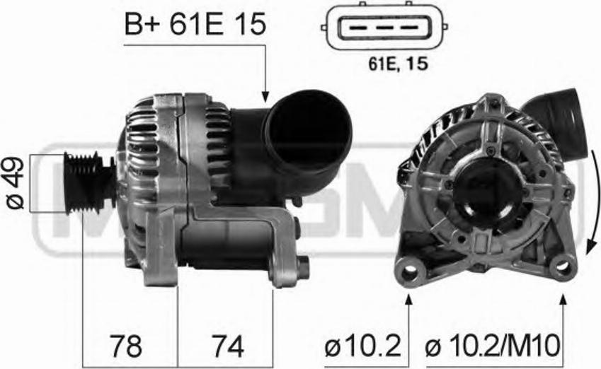 Messmer 210164 - Alternator autospares.lv