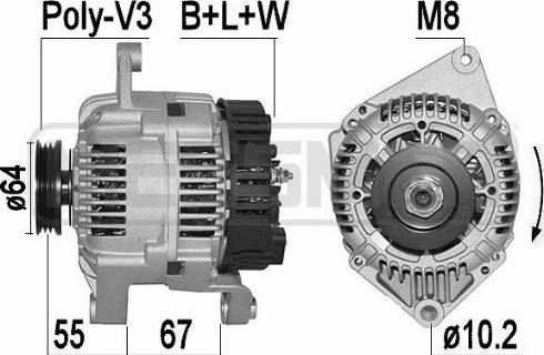 Messmer 210166A - Alternator autospares.lv