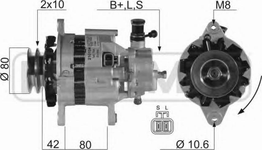 Messmer 210104 - Alternator autospares.lv