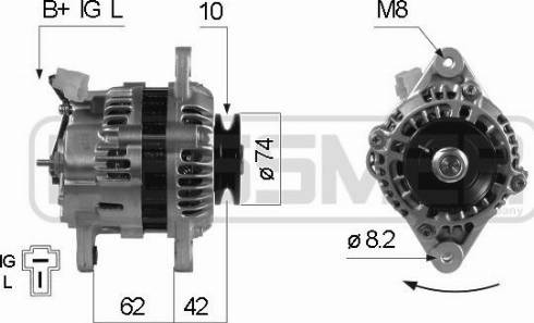 Messmer 210107A - Alternator autospares.lv