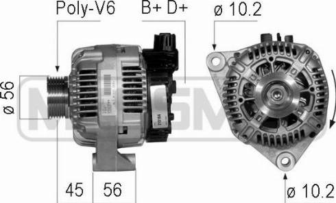 Messmer 210184A - Alternator autospares.lv