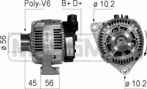 Messmer 210184 - Alternator autospares.lv