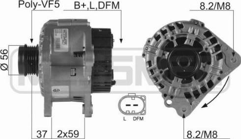 Messmer 210134A - Alternator autospares.lv