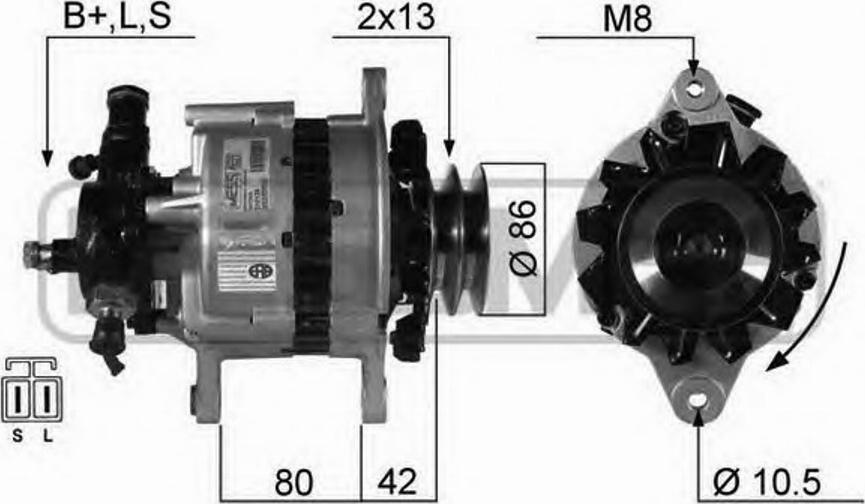 Messmer 210135 - Alternator autospares.lv