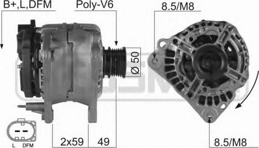 Messmer 210138 - Alternator autospares.lv