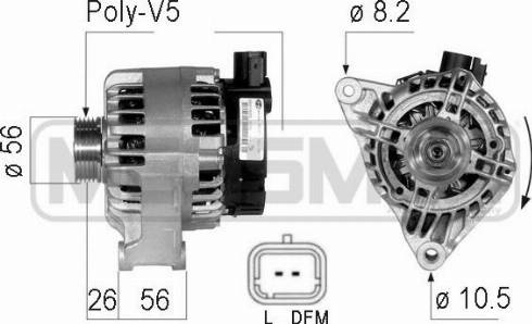 Messmer 210123R - Alternator autospares.lv