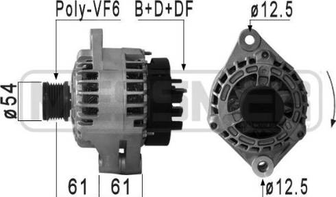 Messmer 210892A - Alternator autospares.lv