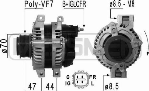 Messmer 210844A - Alternator autospares.lv