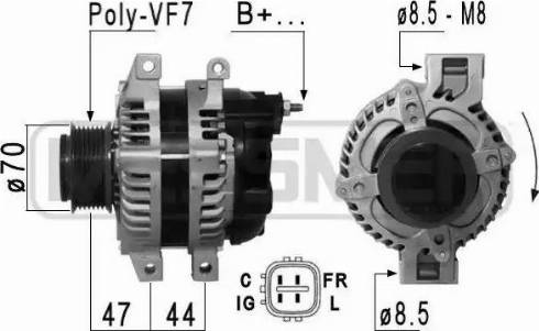 Messmer 210844 - Alternator autospares.lv