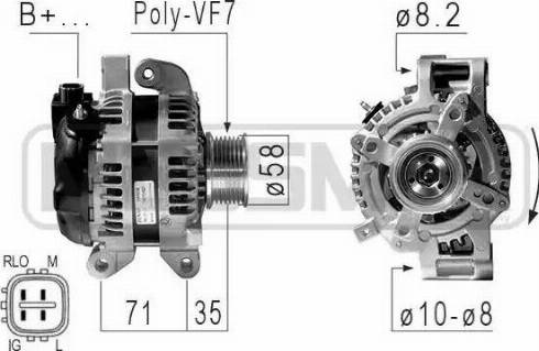 Messmer 210842 - Alternator autospares.lv