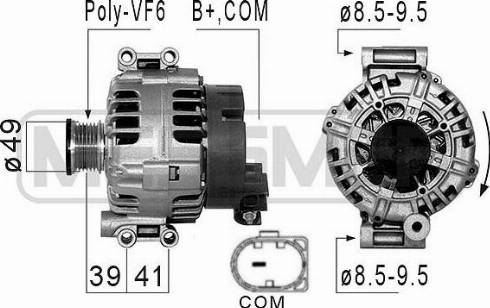 Messmer 210855A - Alternator autospares.lv