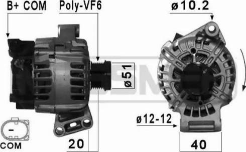 Messmer 210861 - Alternator autospares.lv