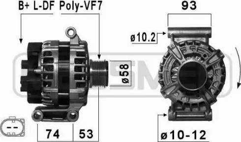 Messmer 210862 - Alternator autospares.lv