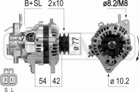 Messmer 210801A - Alternator autospares.lv