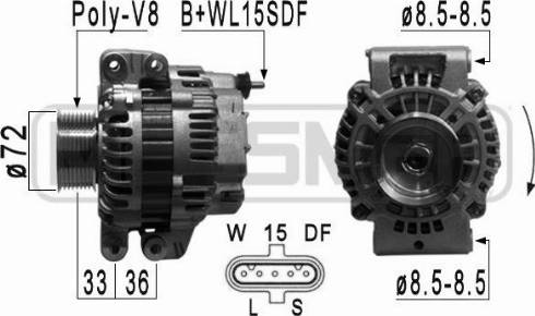 Messmer 210817A - Alternator autospares.lv