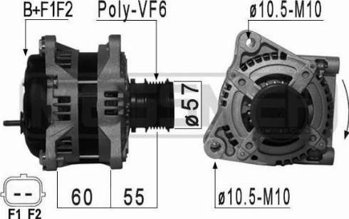 Messmer 210883A - Alternator autospares.lv