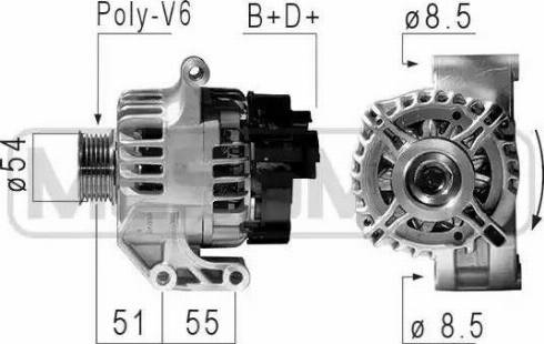 Messmer 210839 - Alternator autospares.lv