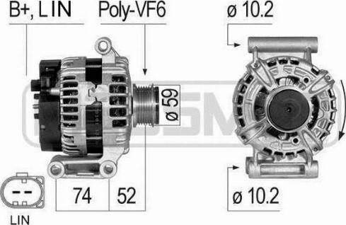 Messmer 210835A - Alternator autospares.lv