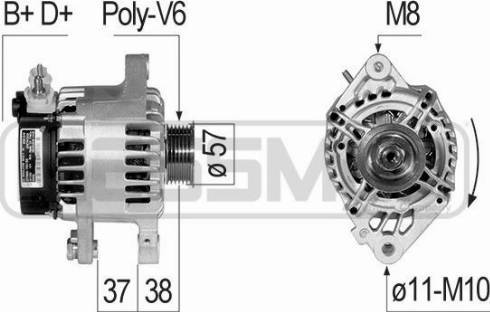 Messmer 210830A - Alternator autospares.lv