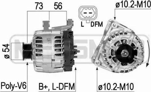 Messmer 210832 - Alternator autospares.lv