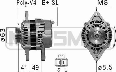 Messmer 210837A - Alternator autospares.lv