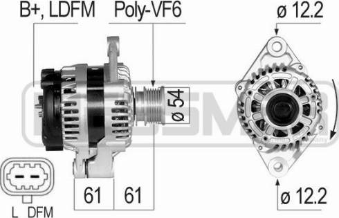 Messmer 210826A - Alternator autospares.lv