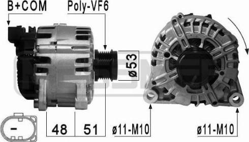 Messmer 210878A - Alternator autospares.lv