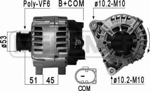 Messmer 210877 - Alternator autospares.lv