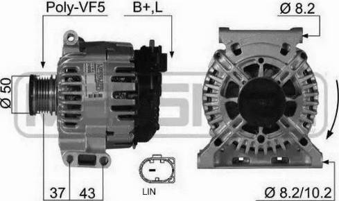 Messmer 210395 - Alternator autospares.lv