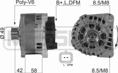 Messmer 210390A - Alternator autospares.lv