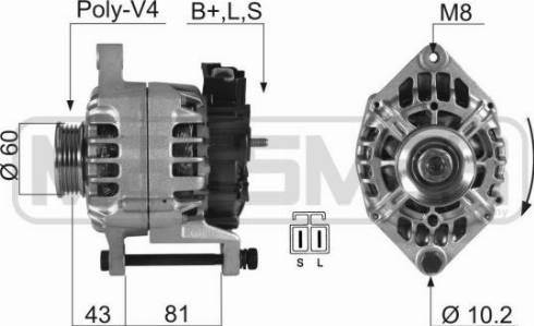 Messmer 210391A - Alternator autospares.lv