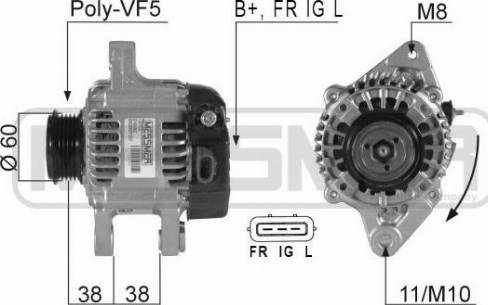 Messmer 210392A - Alternator autospares.lv