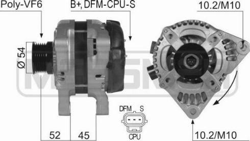 Messmer 210358A - Alternator autospares.lv