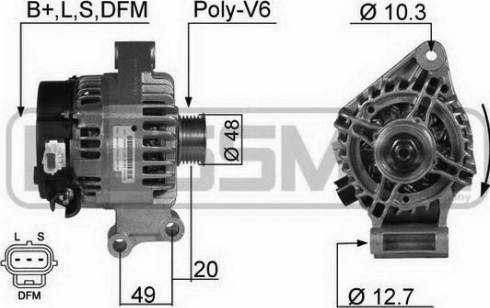 Messmer 210357A - Alternator autospares.lv