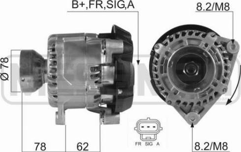 Messmer 210366A - Alternator autospares.lv