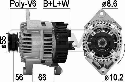 Messmer 210368A - Alternator autospares.lv