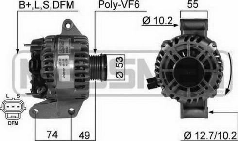 Messmer 210362A - Alternator autospares.lv