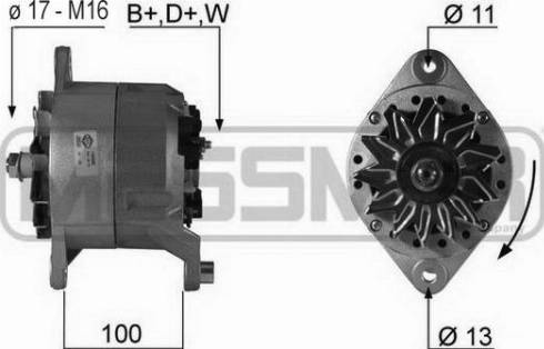 Messmer 210305A - Alternator autospares.lv