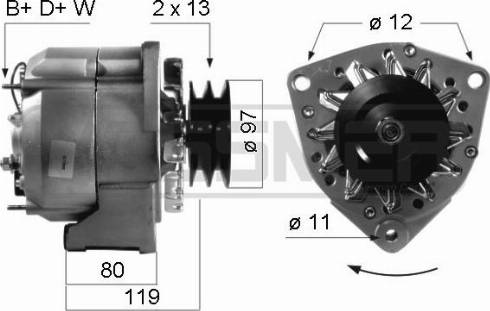 Messmer 210306R - Alternator autospares.lv