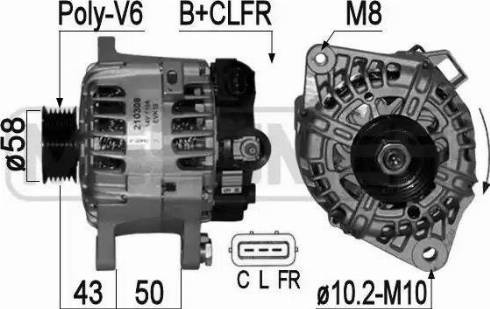 Messmer 210308 - Alternator autospares.lv